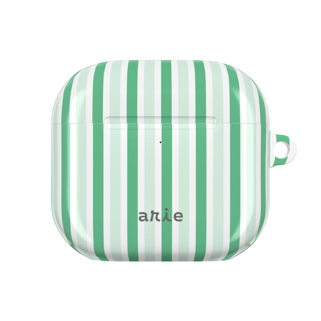Mint Stripes AirPods Gen 4 Case