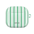 Mint Stripes AirPods Gen 4 Case