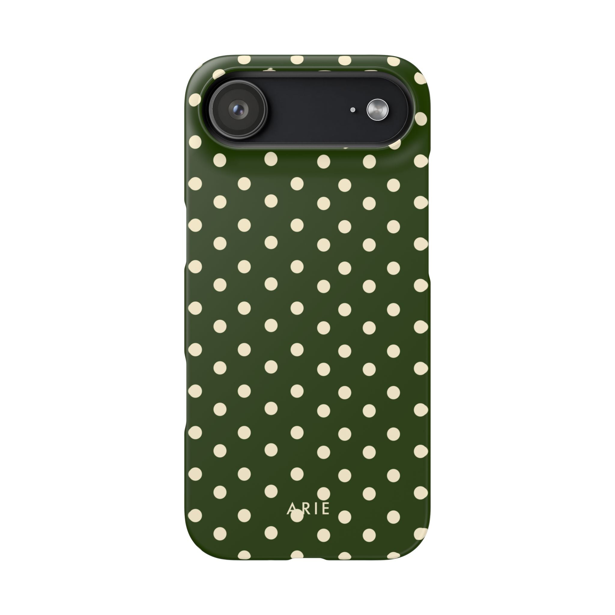 Dark Olive Polka Dots