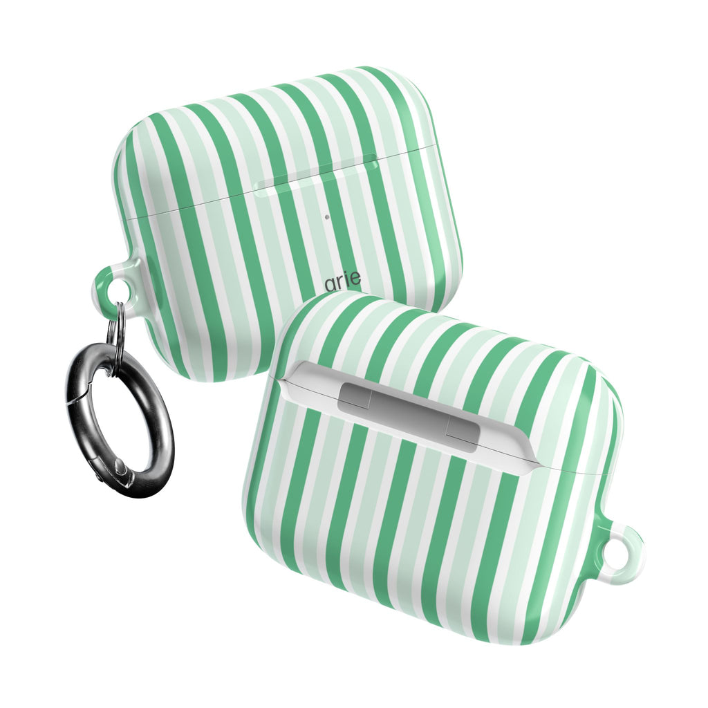 Mint Stripes AirPods Pro Gen 2 Case