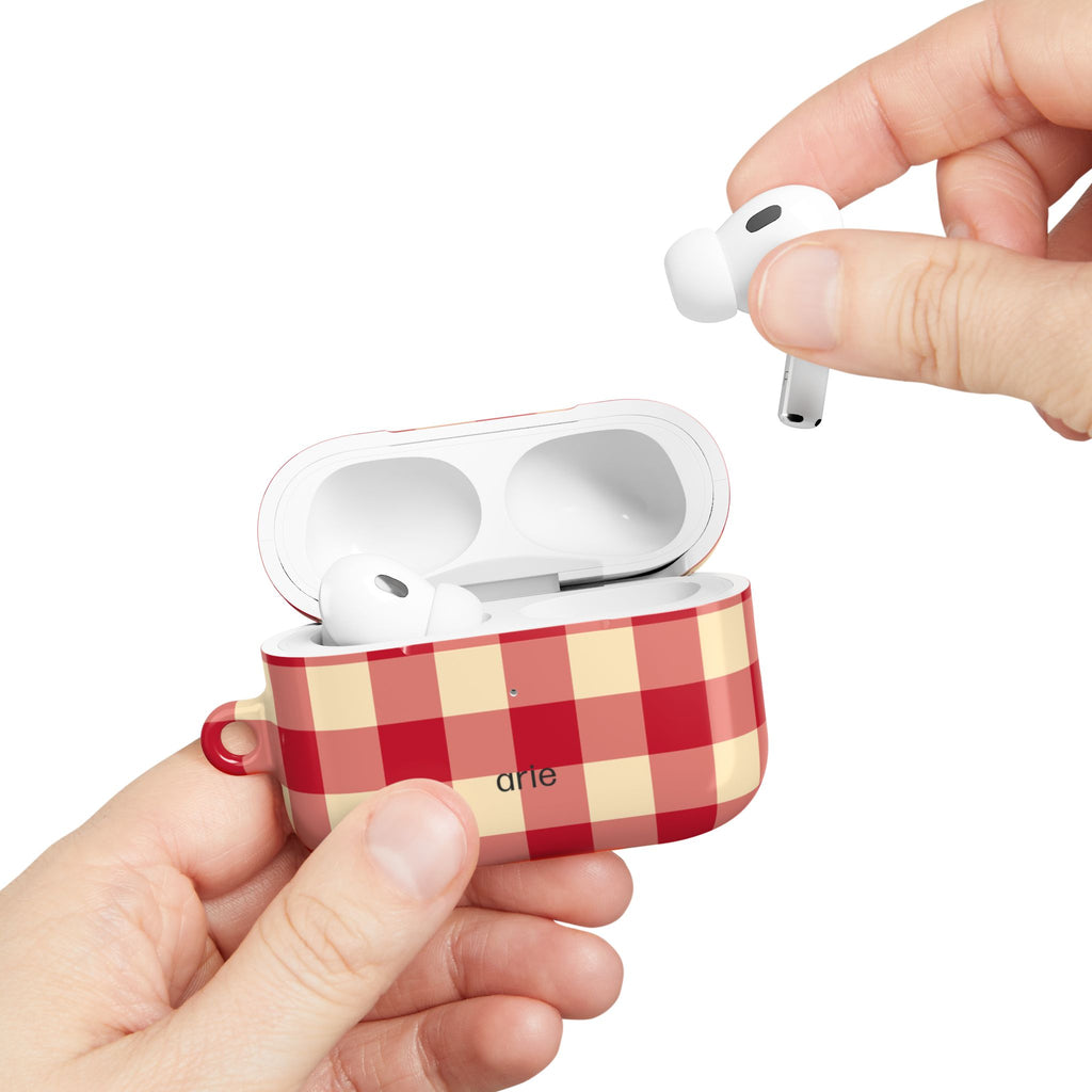 Red Gingham AirPods Pro Gen 2 Case