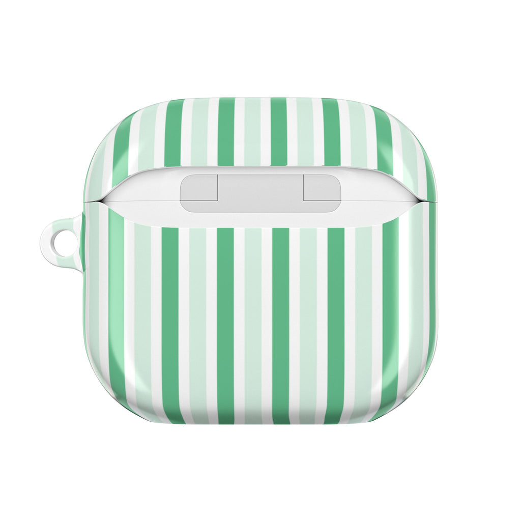 Mint Stripes AirPods Gen 4 Case