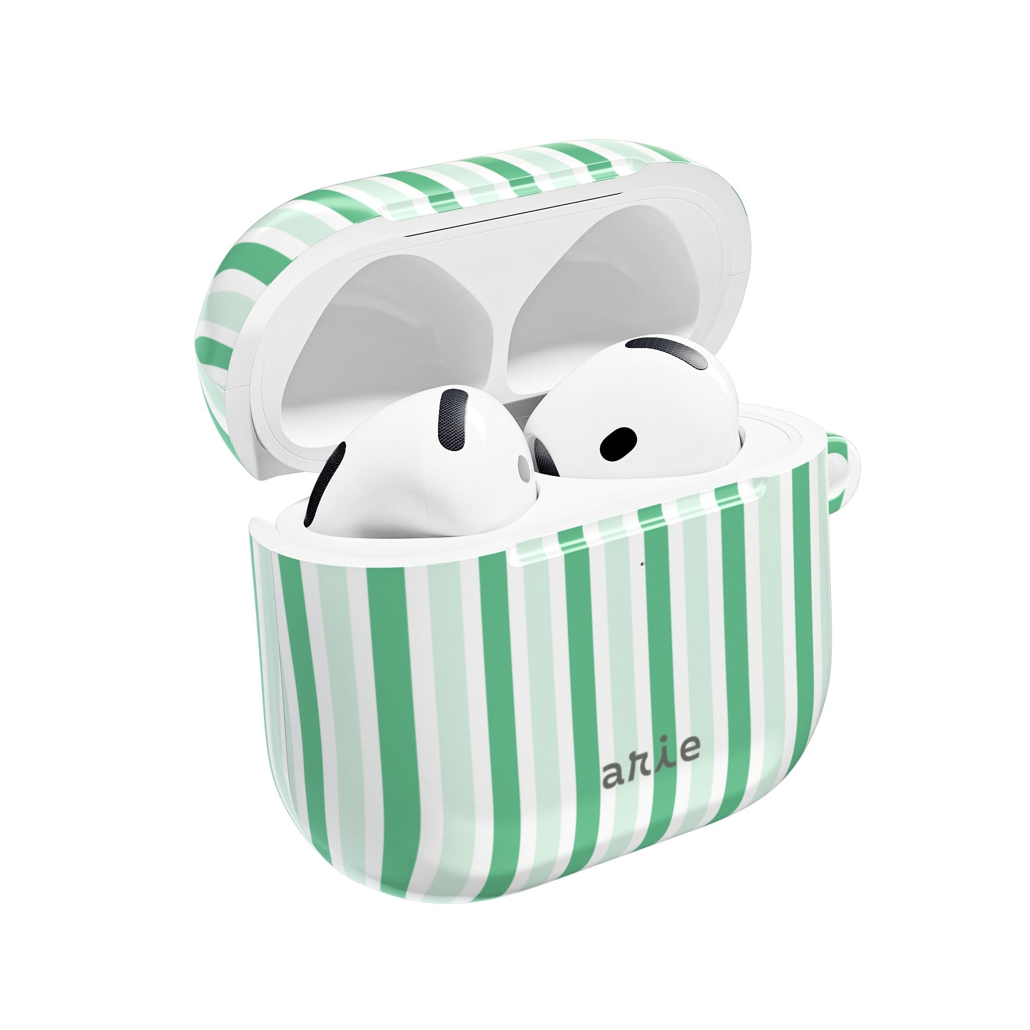 Mint Stripes AirPods Gen 4 Case